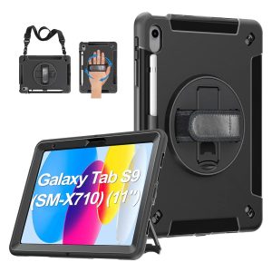 USP Rugged Samsung Galaxy Tab S10 Lite / Tab S10 FE /Tab S9 (SM-X710) (11') /Tab S9 FE (10.9') Case - Military-Grade, Hand Strap,5 Years Warranty