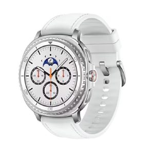 Samsung Galaxy Watch8 Classic Bluetooth (46mm) - White(SM-L500NZWAXSA),1.3' ,Super AMOLED, 1.6GHz, 2GB/64GB, Bluetooth v5.3, 445mAh, 2 Years Warranty