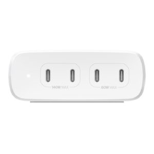 Belkin BoostCharge Pro 200W USB-C (PD 3.0) 4-Port GaN Wall Charger - White (WCH015AUWH)