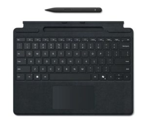 Microsoft Surface Pro 8/9/X/10/11/12 Business Signature Mechanical & Backlit Key Large Type cover Keyboard Black with Slim Pen