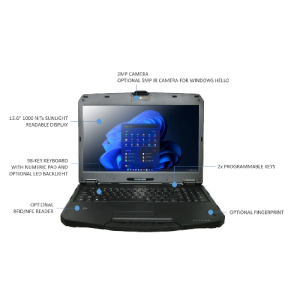 Durabook S15 15" FHD Rugged Laptop - Intel Core i5-1235U, 8GB RAM, 256GB SSD, Windows 11 Pro