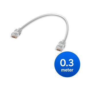 Ubiquiti UniFi Etherlighting Patch Cable, 0.3M Nano-thin Patch Cable With 2.5 GbE Support Designed to Show Etherlighting Effects