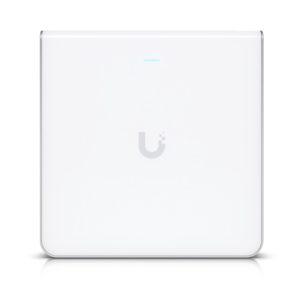 Ubiquiti UniFi Wi-Fi 6 Enterprise Sleek, Wall-mounted WiFi 6E Access Point, Integrated Four-port Switch, For High-density Office Network