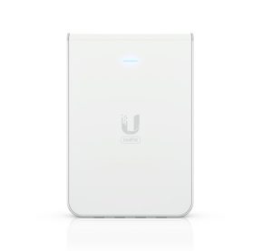 Ubiquiti UniFi Wi-Fi 6 In-Wall Wall-mounted Access Point with a Built-in PoE Switch,115 m² Coverage