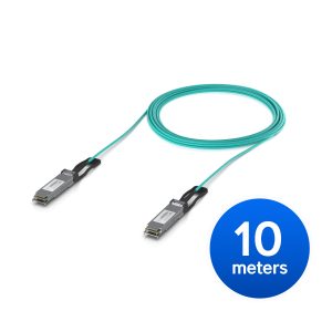 Ubiquiti 100G Long-Range Direct Attach Cable, 10M, Long-Range QSFP28 Direct Attach Cable With 100 Gbps Max Data Rate.
