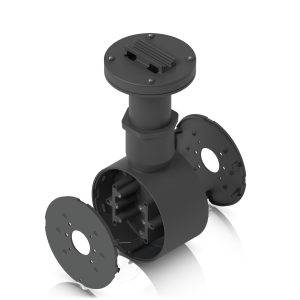 Ubiquiti Camera Dual Mount,Black,Tamper-resistant,Back-to-back,2 Bullet/Dome/Turret,Sup Surface/Pole/Pendant Instal,1 1/2' NPS Thread Conduit