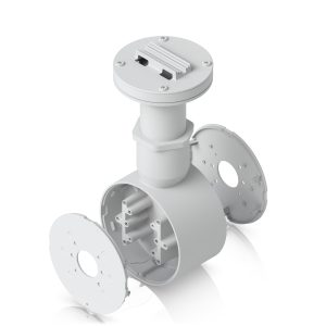 Ubiquiti Camera Dual Mount,White,Tamper-resistant,Back-to-back,2 Bullet/Dome/Turret,Sup Surface/Pole/Pendant Instal,1 1/2' NPS Thread Conduit