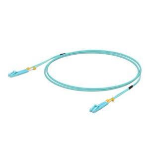 Ubiquiti MultiMode 10 Gbps OM3 Duplex LC Cable, 0.5m Length, Single Unit,10 Gbps Throughput, LC-LC Connector,