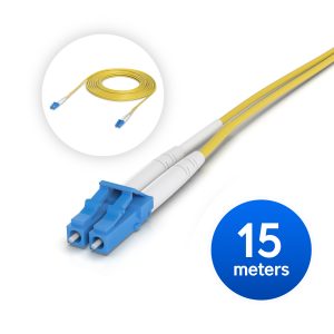 Ubiquiti OS2 Duplex LC UPC Fiber Patch Cable, 15M