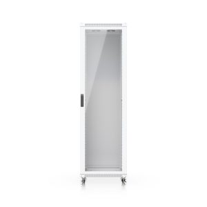 Ubiquiti 42U Rack Cabinet,Fully Assembled Floor Rack,Built-In Fans,Removable Panels,Lockable Casters,Optimal Airflow,Heavy-Duty,Easy Equipment Access