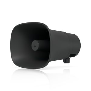 Ubiquiti AI Horn Speaker, Black,All-weather PoE 120 dB Horn Speaker With Advanced AI Alert Functionality&Versatile Wall, Corner,Pole Mounting Options