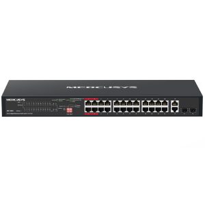 Mercusys MS128GP 28-Port Gigabit Rackmount Switch with 24-Port PoE+