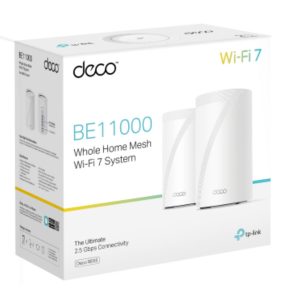 TP-Link Deco BE65 BE11000 Whole Home Mesh Wi-Fi 7 System - 2 Pack