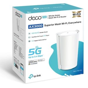 TP-Link Deco X50-5G (1-pack) 5G AX3000 Whole Home Mesh WiFi 6 Gateway
