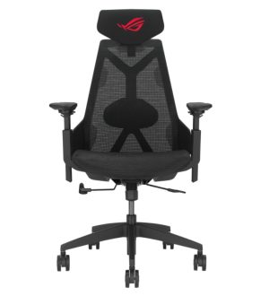 ASUS ROG Destrier Core SL400C Ergo Gaming Chair – Ergo, Mesh, Polyamide Nylon, 136kg load, 3D 360° armrests, 90°–125° tilt, 75mm PU casters