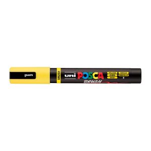 Posca Medium Brush Tip Yellow