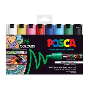 Posca PC-7M Bold Blt Asst Pk16