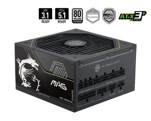 MSI MAG A1000PLS PCIE5 1000W 80 PLUS Platinum Power Supply