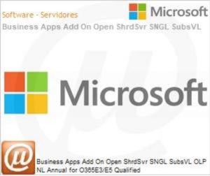 Microsoft Business Apps Add-on Open Subscription Volume Licensing (1 License, No Level, Annual)