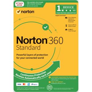 Norton 360 Standard 10GB AU 1 User 1 Device, 12 Months, Digital Key via Email