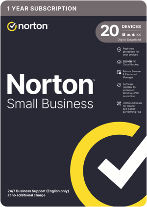Norton Small Business 250GB AU 1 User 20 Devices 12 Months, Digital Key