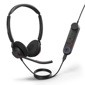 Jabra Engage 50 II Dual Teams Corded USB-C/A Headset, Best Headset for Clear Customer Calls Ultra-Lightweight Hearing Protection Smartringer Busylight