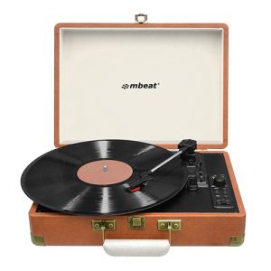 mbeat® Woodstock Retro Turntable Recorder with Bluetooth & USB Direct Recording