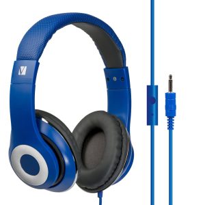 Verbatim Over-Ear Stereo Headset Headphones - Blue