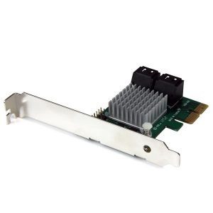 Startech 4 Port PCI Express 2.0 SATA III 6Gbps RAID Controller Card with HyperDuo SSD Tiering