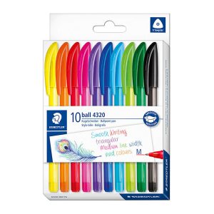Staedtler 4320 Ballpoint Pen Medium Assorted 10 Pack