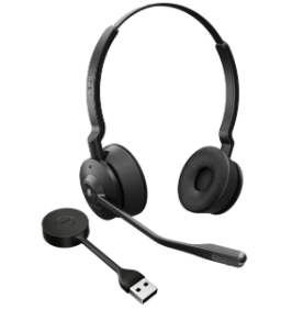 Jabra Engage 55 SE, Stereo, Link400a, MS DECT Headset, 150m Wireless Range, Noise Cancelling, Flexible, Portable, Durable, Lightweight, Busylight