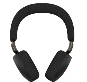 Jabra Evolve3 75, MS Stereo Black Bluetooth ANC Headset with Wireless Charging Pad, Link390C BT, USB-C