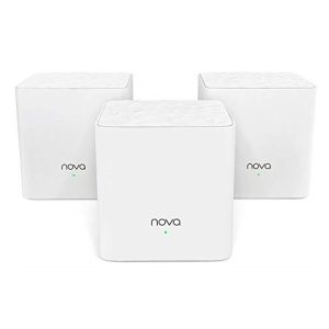 Tenda Nova MW3 3-pack, AC1200 Whole Home Mesh WiFi System, 3500sq.ft, 2.4GHz:300Mbps, 5GHz: 867 Mbps, 802.11ac/a/b/g/n, Connects Max 40 devices, 1*FE WAN/LAN, 1*FE LAN, 1Year Warranty