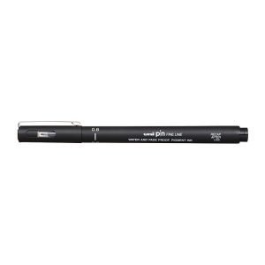 uni Pin FineLiner 0.6 Blk Bx12