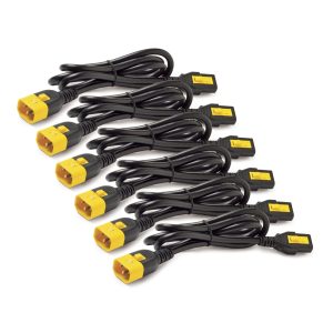 APC Locking Power Cord Kit, C13 to C14, 1.2m, 6 Pack