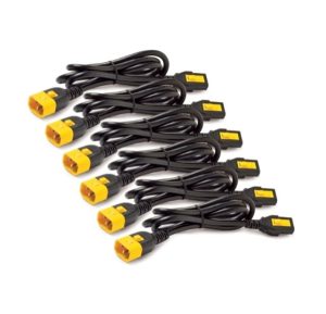 APC Locking Power Cord Kit, C13 to C14, 1.8m, 6 Pack