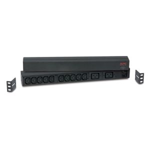 APC Basic Rack PDU, 1U, 230V/16A Input, 2x IEC C19 & 10x IEC C13 Outlets