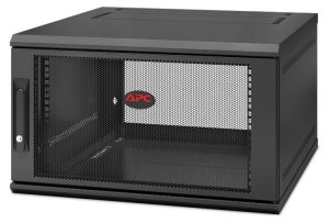 APC NetShelter 6U Wallmount Rack Enclosure Cabinet Single Hinged Server Depth