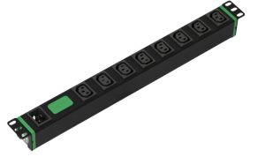 Easy Rack PDU, Basic, Horizontal, 1 Phase, 3.7kW, 230V, 16A, 8 x C13 outlets, IEC60320 C20 inlet