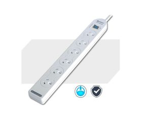 Sansai 6-Way Power Board with Master Switch & Overload Protection 1M