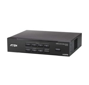 ATEN CamLive PRO 4K 4-Input HDMI to USB Video Switcher with HDMI PGM / Loop-through at 4K @ 60 and USB-C output 4K @ 30 for live broadcast
