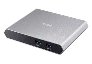 Aten 2-Port USB-C Gen 1 KVMP Switch with Power Pass-Through