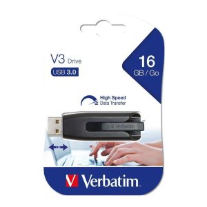 Verbatim 16GB V3 USB 3.0 Store 'n' Go USB Drive - Grey