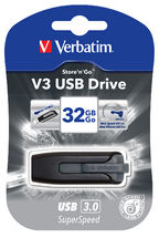 Verbatim Store 'n' Go V3 32GB USB 3.0 Flash Drive - Grey
