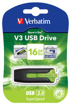 Verbatim Store 'n' Go V3 16GB USB 3.0 Flash Drive - Eucalyptus Green