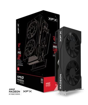 XFX Swift AMD Radeon RX 9060 Gaming Edition with 8GB GDDR6 HDMI 2xDP, AMD RDNA™ 4 (RX-96SWFT8BE)