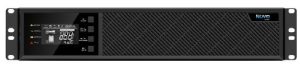 NovoPower HV3000, Basic Online Double Conversion 3000VA/2700W UPS with LCD Display, 2U Rack (Rail Kit Available Separately), 2 Year Warranty
