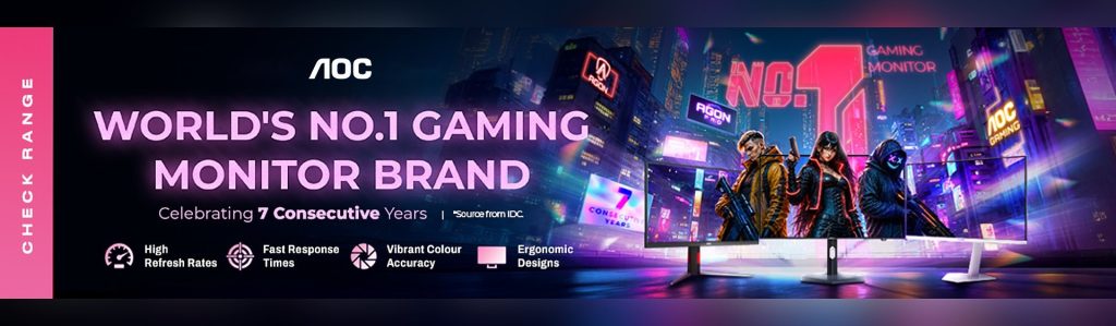 AOC gaming monitors – world's No.1 gaming monitor brand