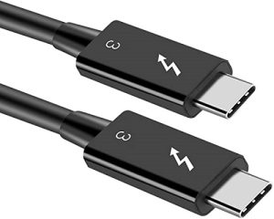 Astrotek 0.7m Thunderbolt 3 USB-C Data Sync Fast Charge Cable Male to Male 100W 40Gbps 5K Video