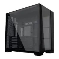 Lian Li PC-O11VPX, O11 Vision Compact Mid-Tower ATX Case, Tempered Glass, Drive Bays: 2x3.5" or 2x2.5", Expansion Slot: 6+1, Fan: 120mm, Motherboard Support: Micro ATX, E-ATX, Mini ITX, Black, 1 Year Warranty